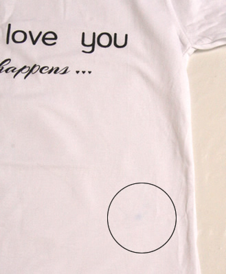 染料によるシミ